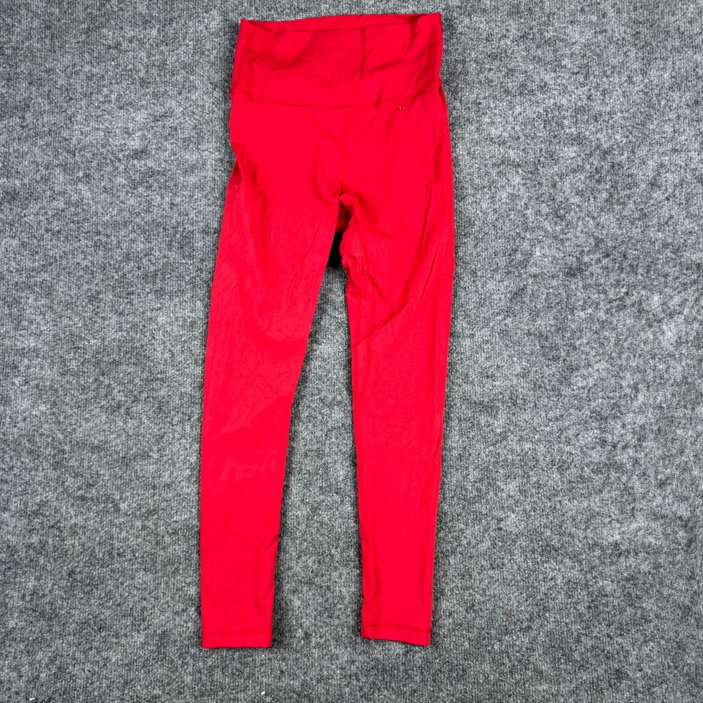 Lululemon Leggings Womens Size 4 Red High Rise Athletic Yoga Pants Full Length